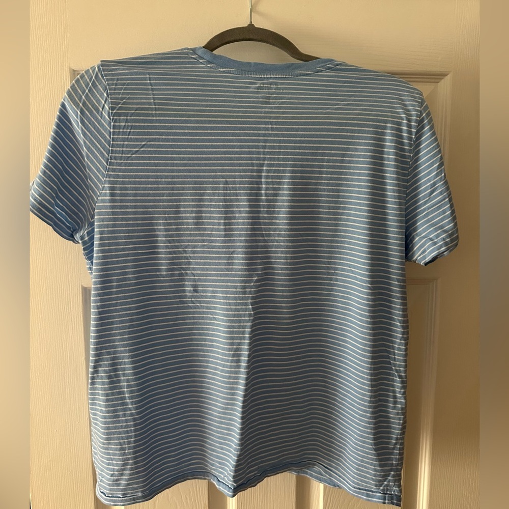 Polo by Ralph Lauren Blue and White Striped Short Sleeve Tee - Picture 2 of 4